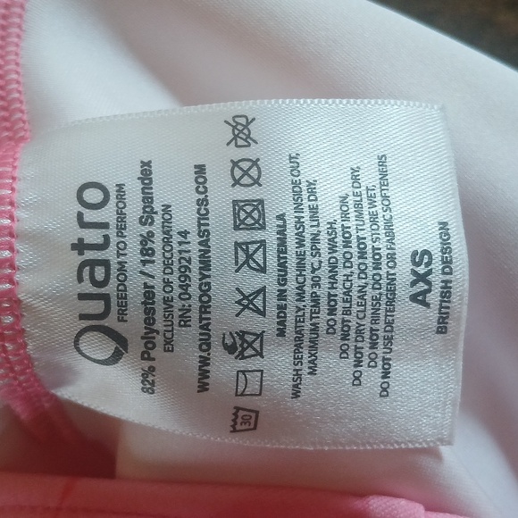 Quatro Pink Leotard - Picture 3 of 5